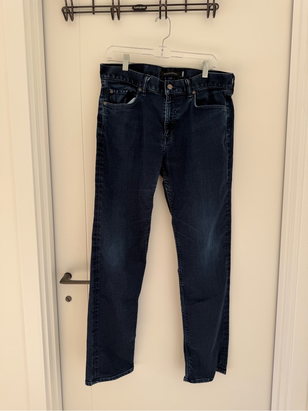 Banana Republic Men's Slim Jeans - Dark Blue, 33W 32L
